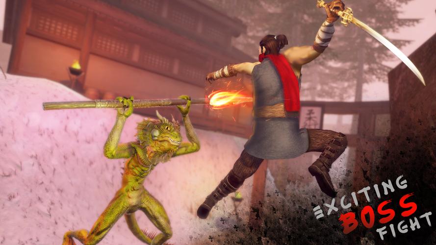 Ninja Shadow Fighting Games 3D Скриншот 3