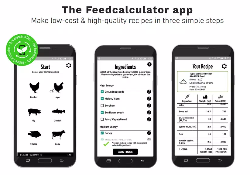 Feed Calculator for livestock Zrzut ekranu 0