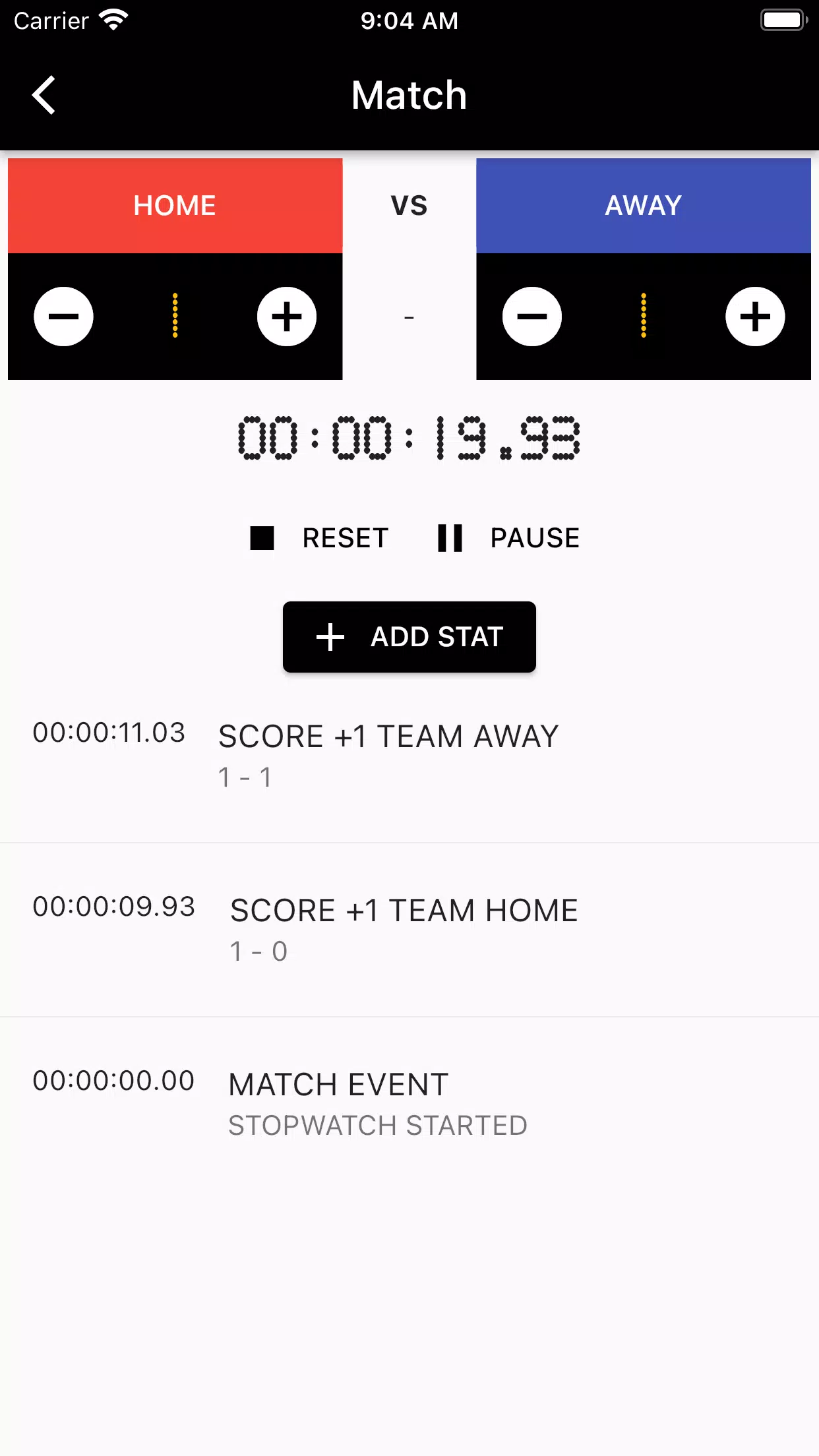 Match Scoreboard Ekran Görüntüsü 1