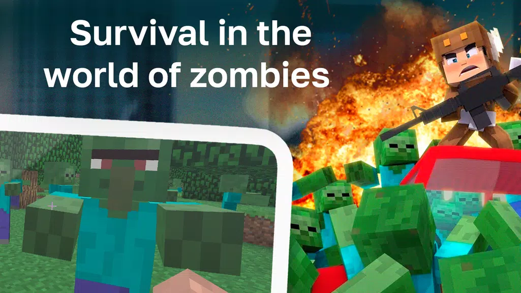 Zombie Survival Mod ဖန်သားပြင်ဓာတ်ပုံ 1