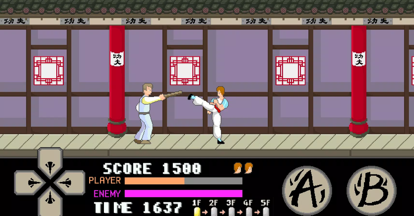 kung fu master arcade Ảnh chụp màn hình 3