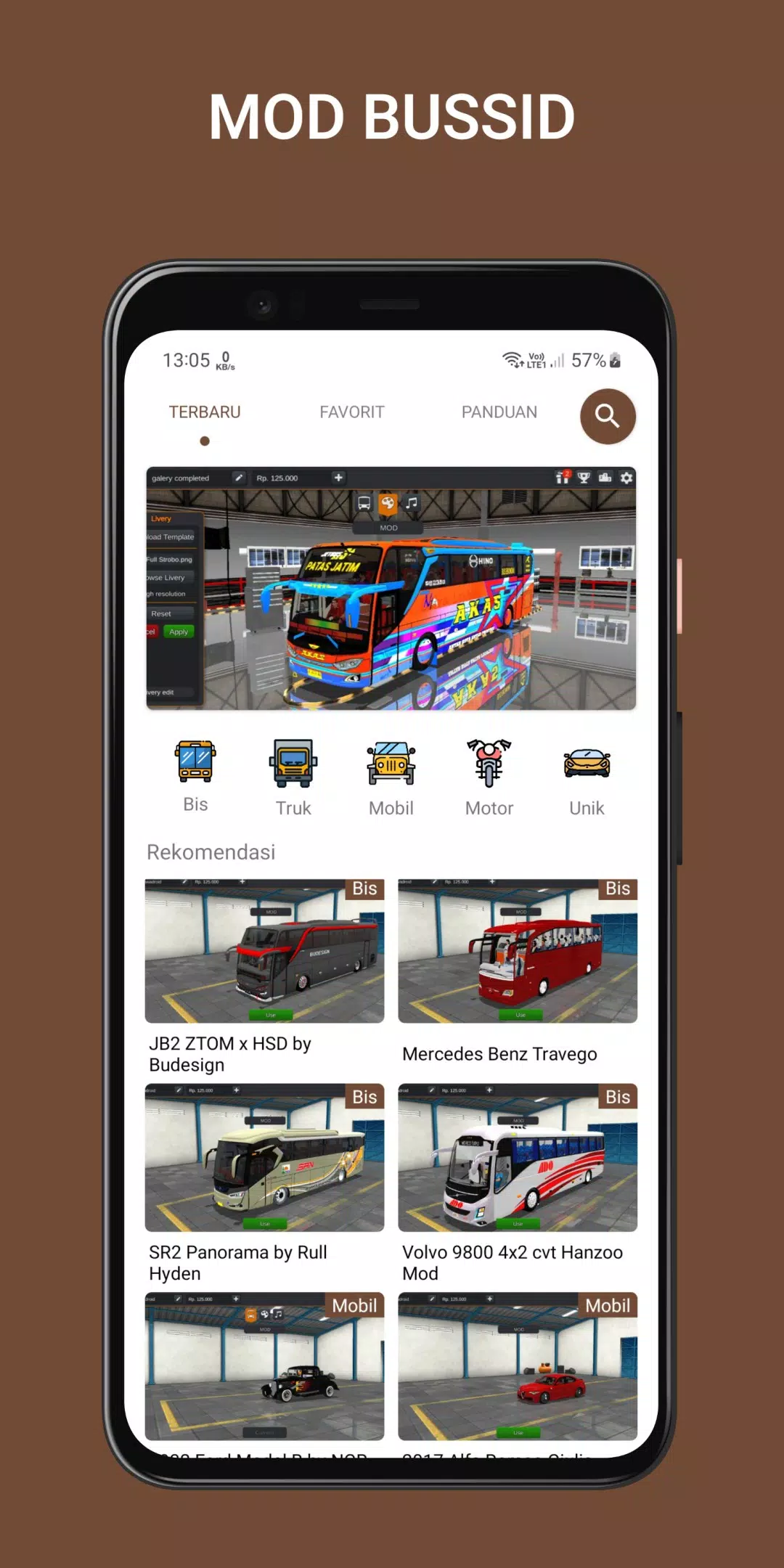 MOD Bussid Terbaru 2024 Zrzut ekranu 0