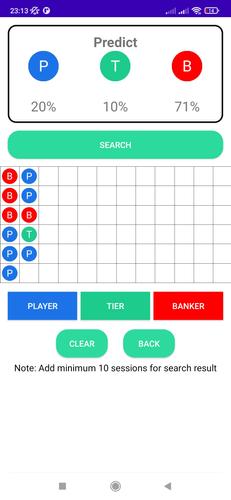 Schermata Baccarat Predict Tool 1