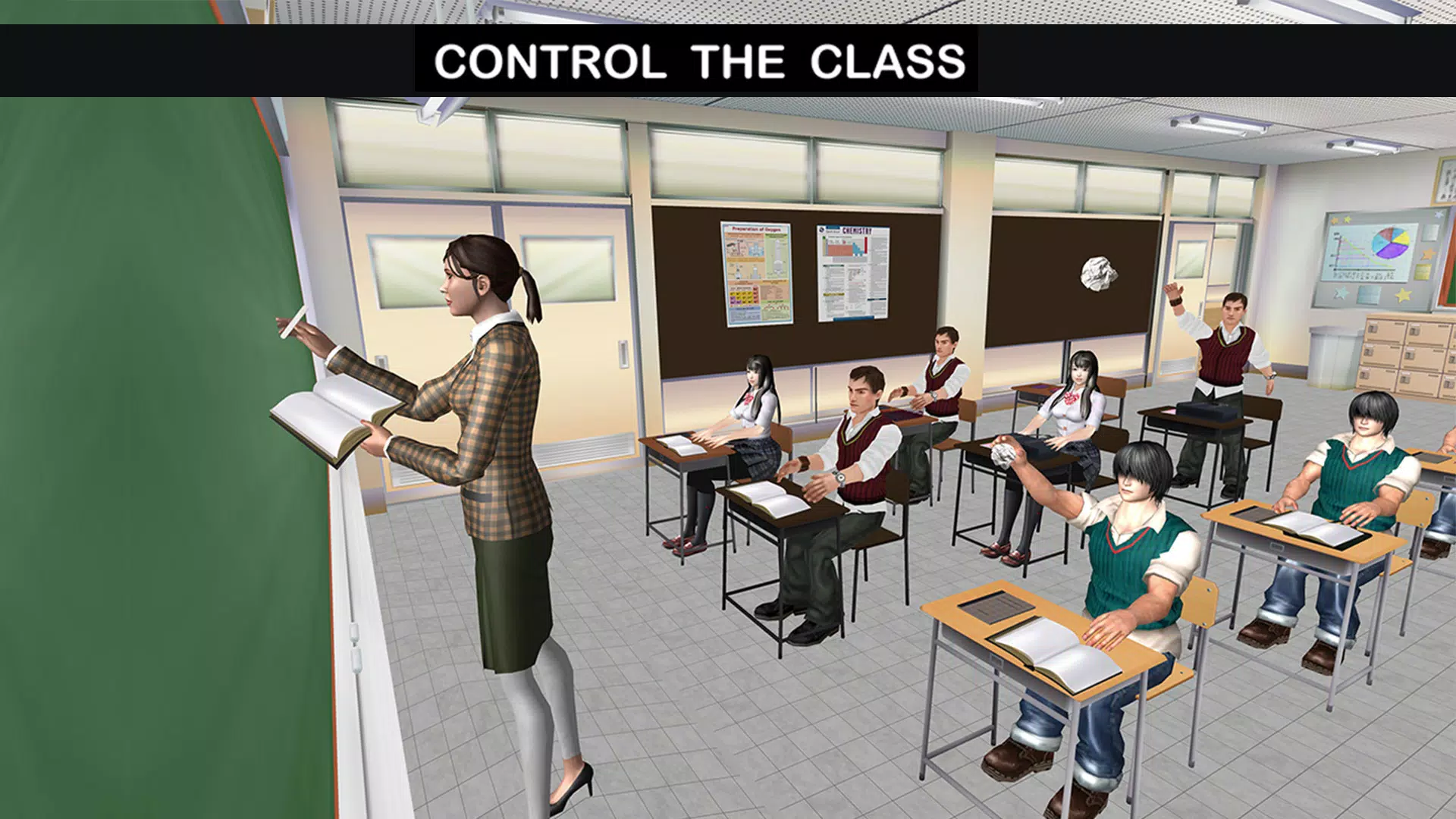 School Intelligent Teacher 3D Captura de tela 3