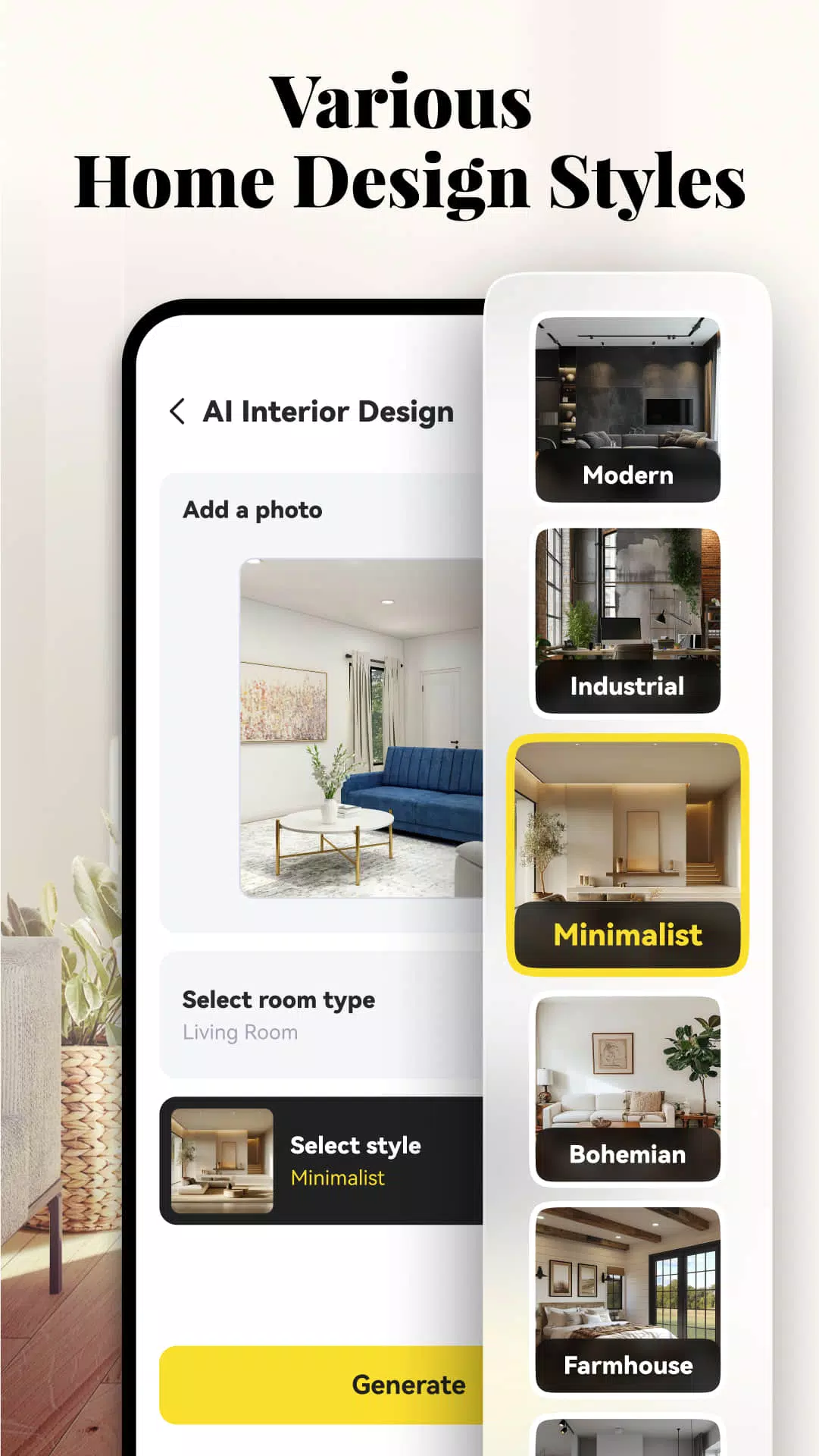 AI Home Design: Interior Decor Ekran Görüntüsü 2