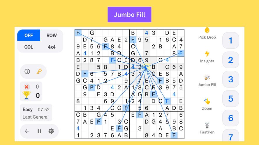 16x16 Giant Classic Sudoku ภาพหน้าจอ 3