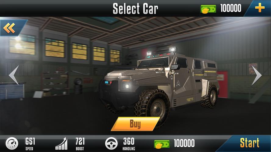 Impossible Ramp Hummer Car 3D Ekran Görüntüsü 1