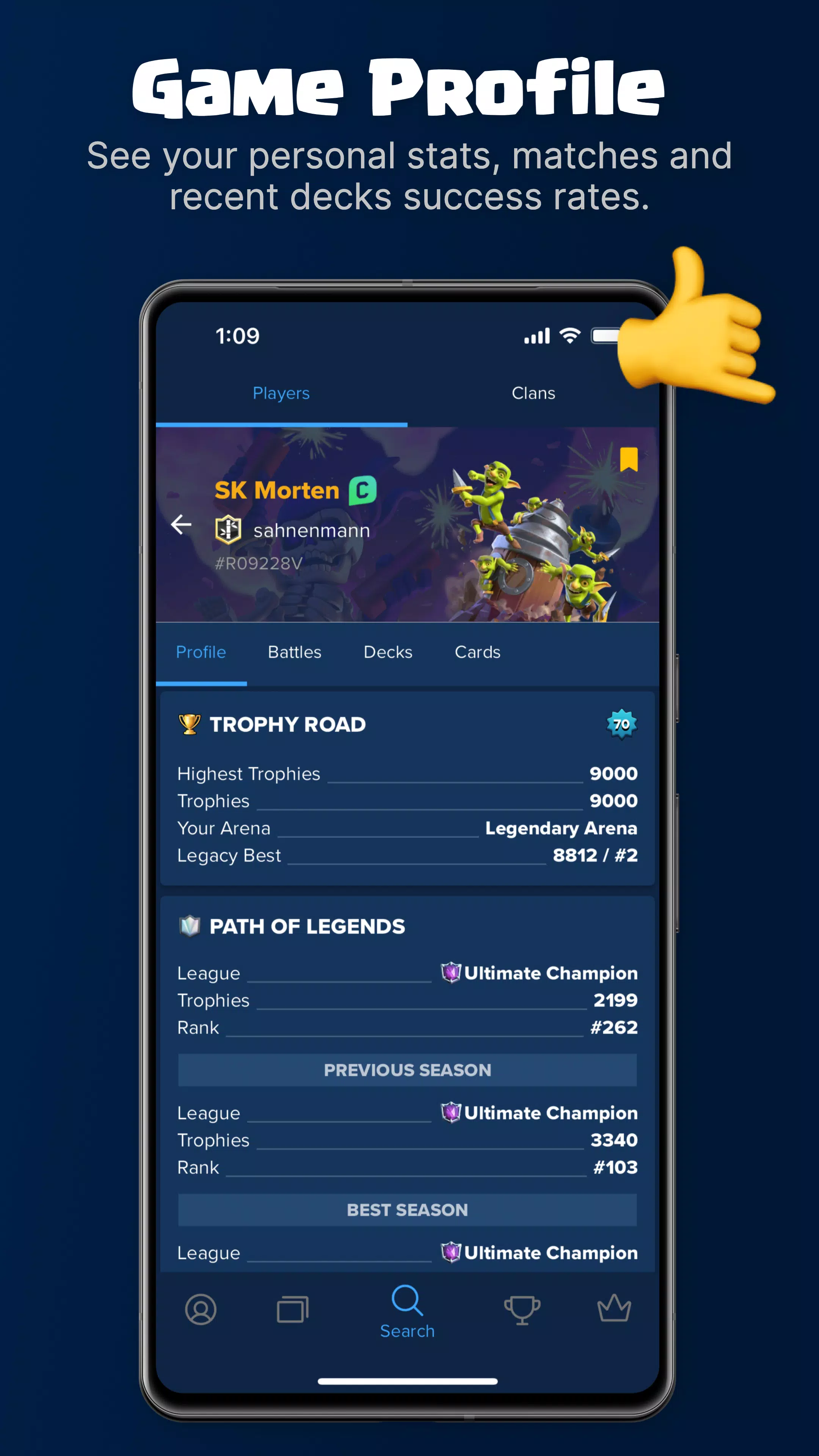 Stats Royale for Clash Royale 스크린샷 3