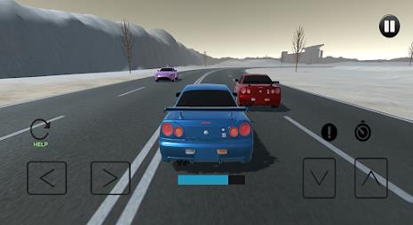 Driving Skyline R34 Drift Car Captura de tela 2