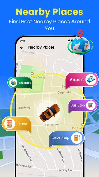GPS Earth Maps Live Navigation Schermafbeelding 2