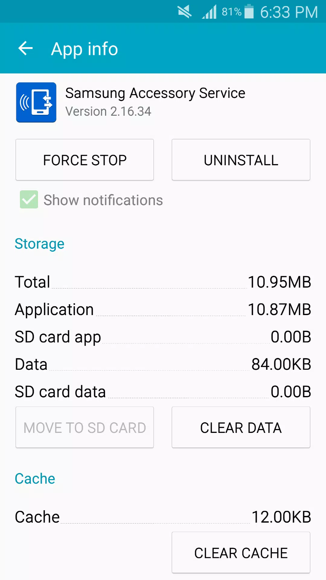 Samsung Accessory Service Ekran Görüntüsü 0