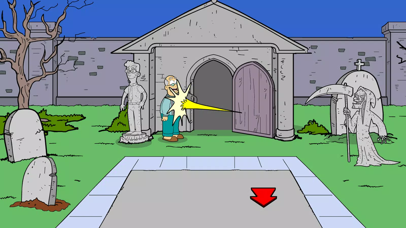 Schermata Grandpa Brickson Saw Trap 2