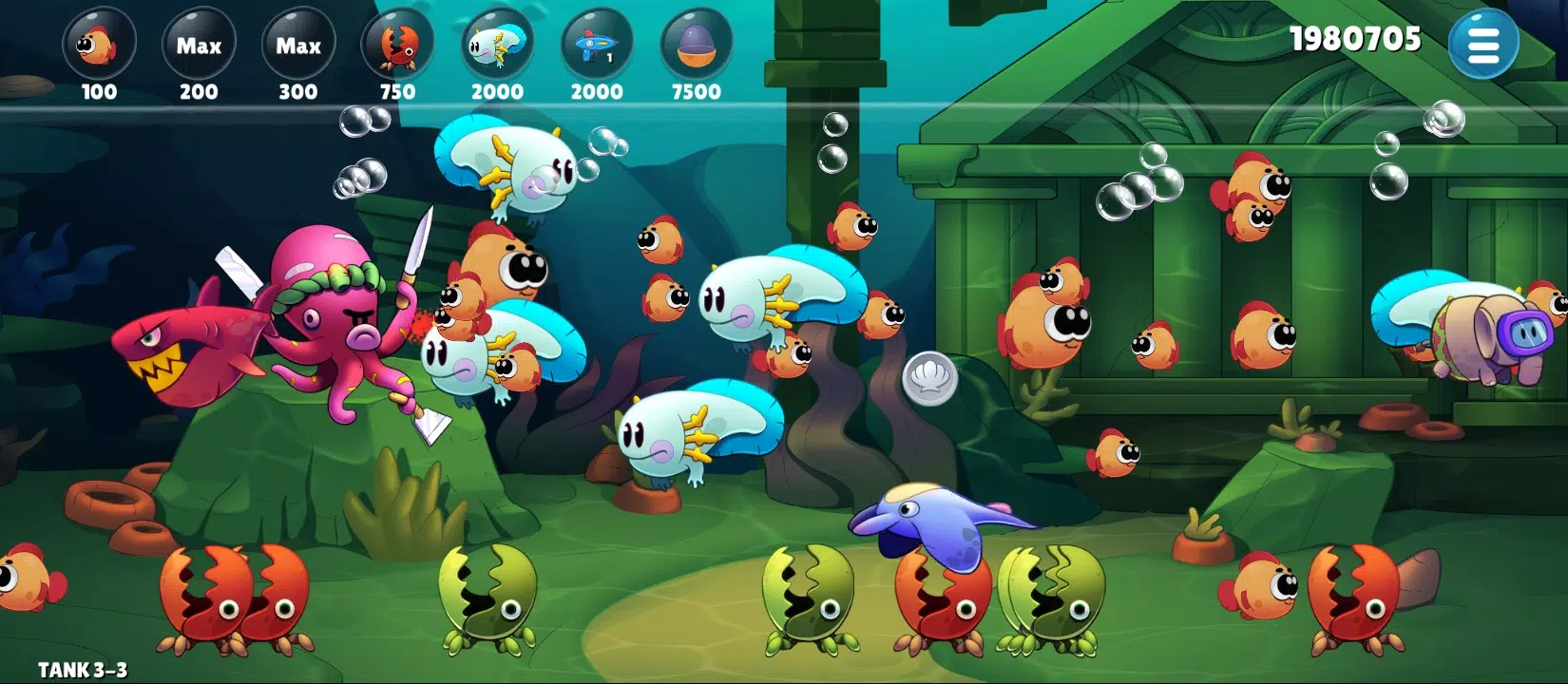 Insaniquarium Deluxe Evolution Скриншот 2
