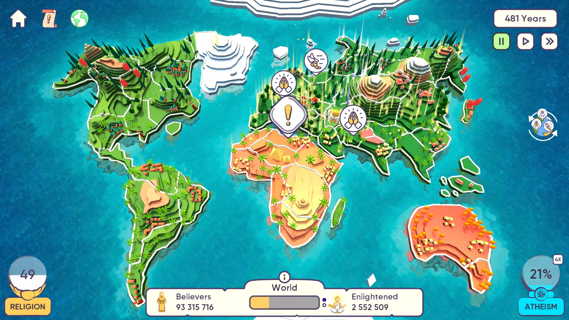 Religion Inc. The game god sim Ekran Görüntüsü 3