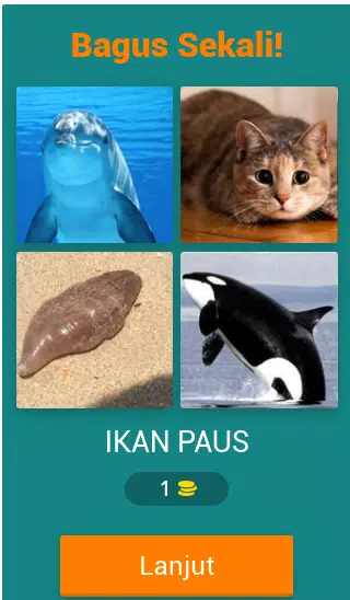 Tebak-tebakan Gambar Hewan Captura de pantalla 1