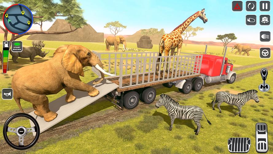 Wild Animal Truck Transporter Captura de pantalla 3