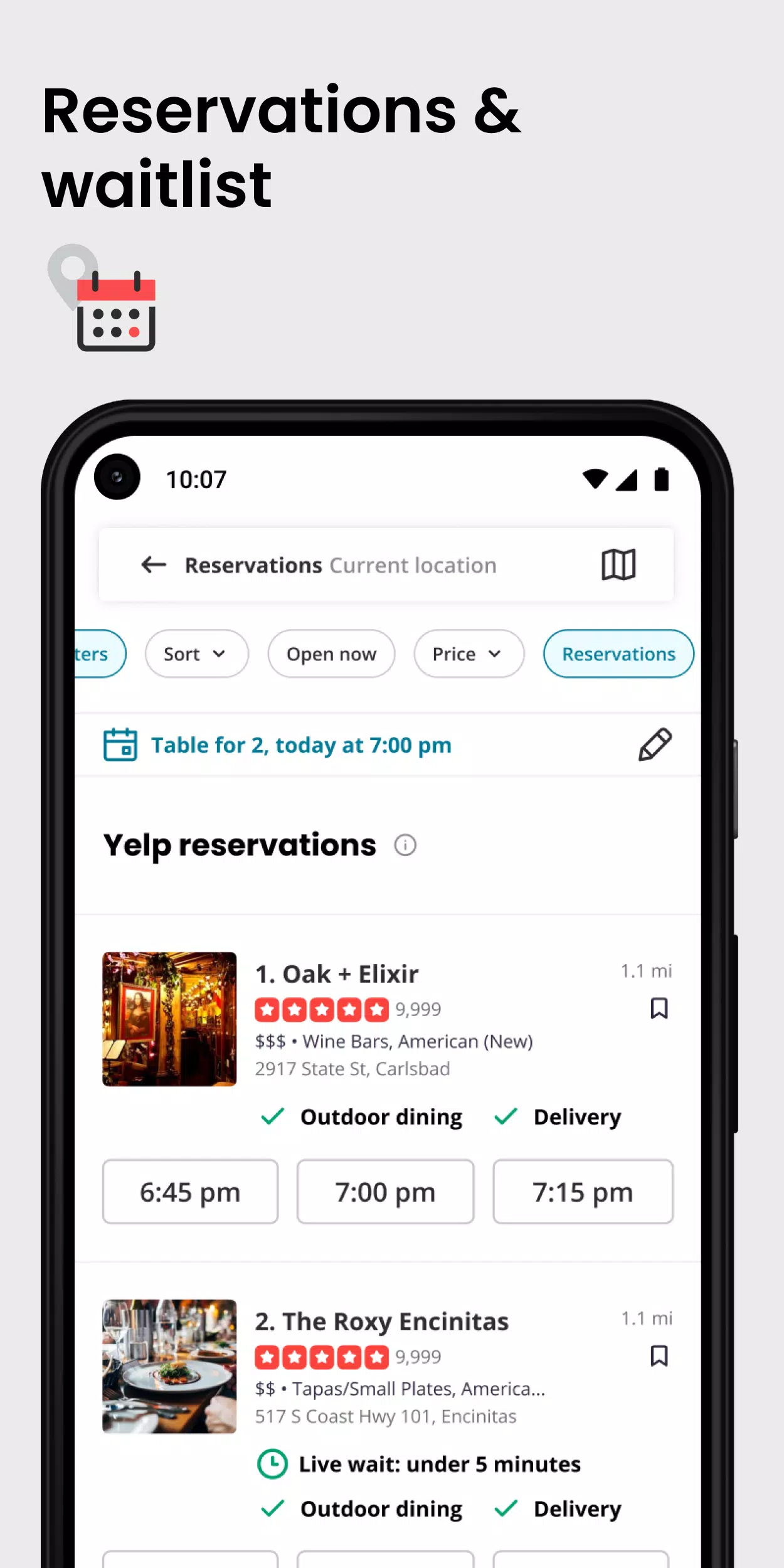 Yelp ภาพหน้าจอ 1