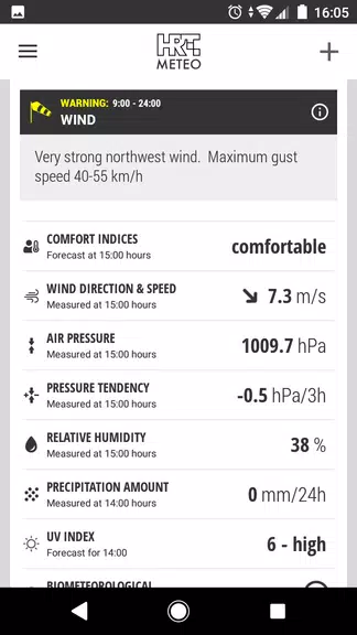 HRT METEO Zrzut ekranu 1