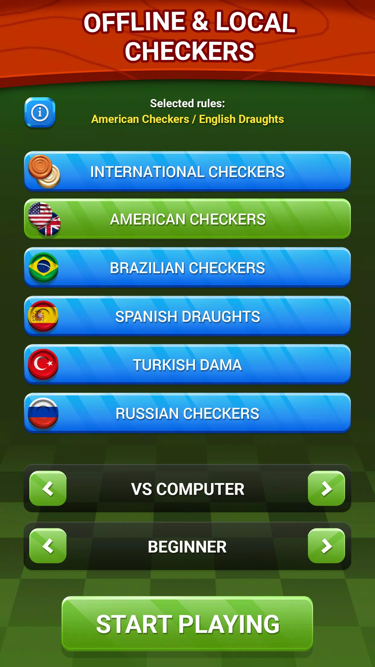 Checkers - Online & Offline Ekran Görüntüsü 3