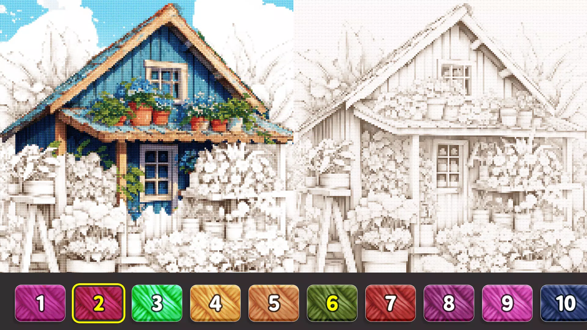 Cross Stitch: Color by Number Capture d'écran 2