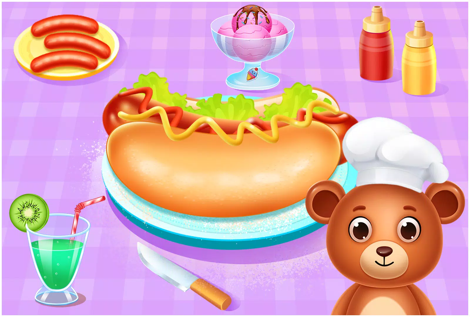 Animal Cafe Cooking Game Captura de tela 1