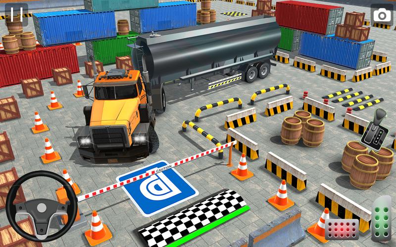 Real Euro Truck Parking Games Captura de tela 3
