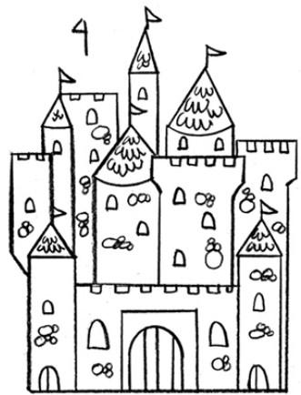 How to Draw Castle - Easy Drawing 螢幕截圖 1