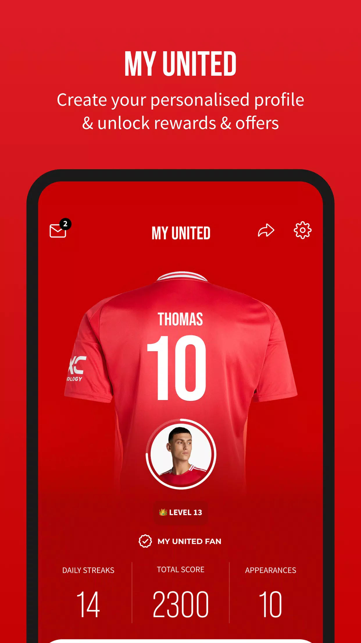 Manchester United Official App Tangkapan skrin 3