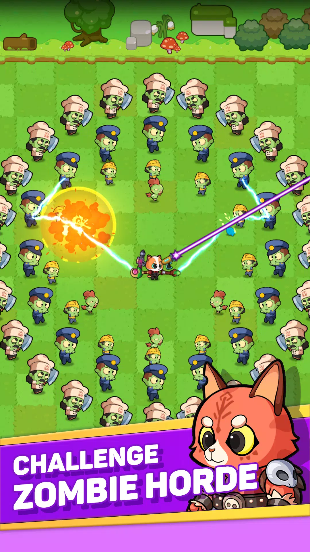 Meow vs Zombie Ekran Görüntüsü 0