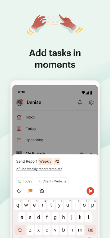 Todoist Schermafbeelding 3