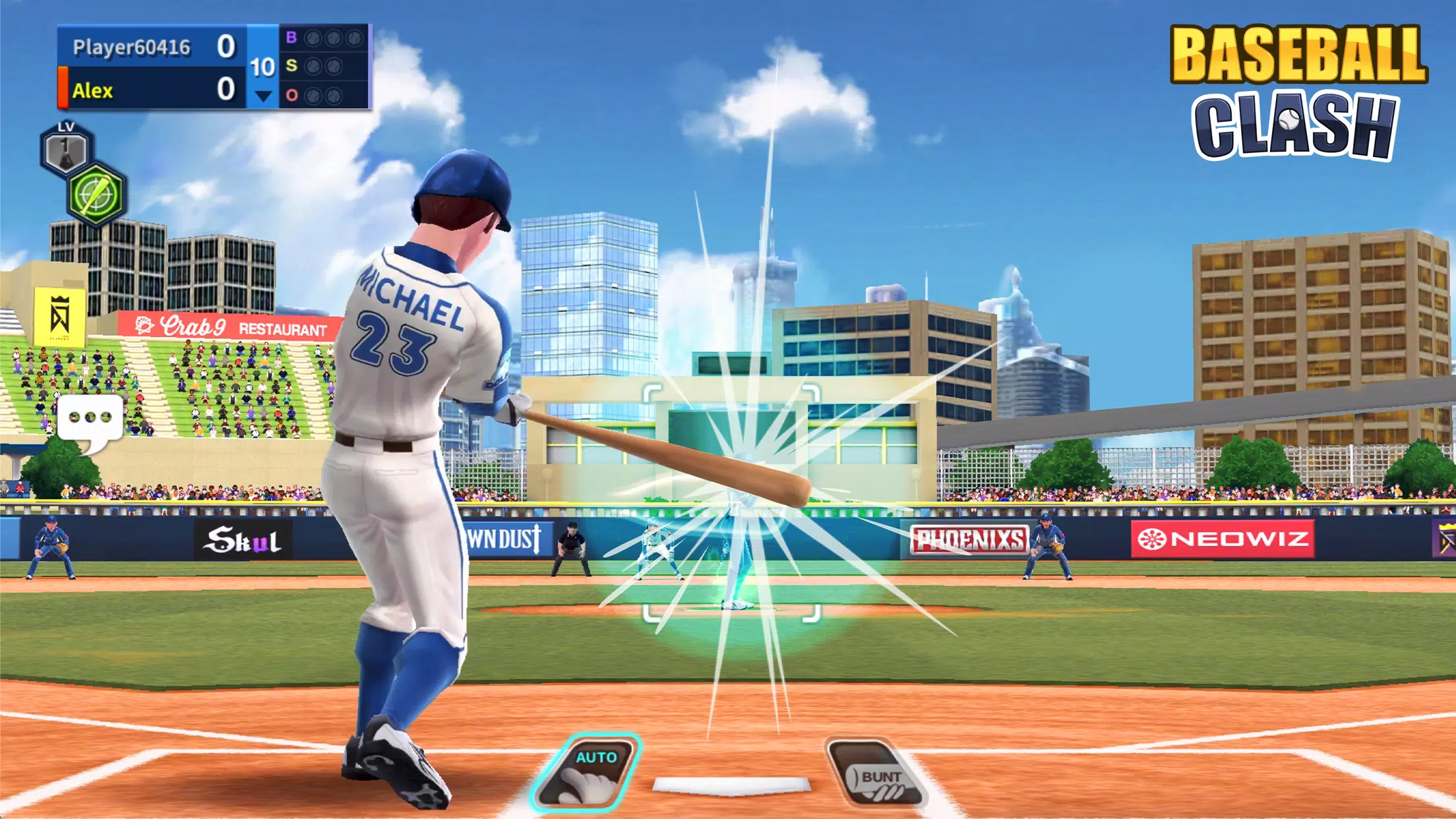 Baseball Clash: Real-time game Capture d'écran 0