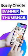 Banner Maker, Thumbnail Maker ဖန်သားပြင်ဓာတ်ပုံ 0
