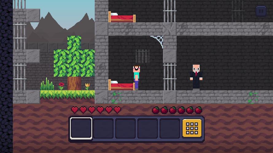 Noob Miner: Escape from prison Ekran Görüntüsü 0