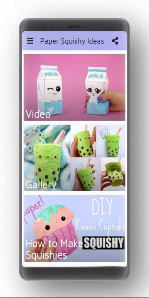 Paper Squishy Ideas ဖန်သားပြင်ဓာတ်ပုံ 0