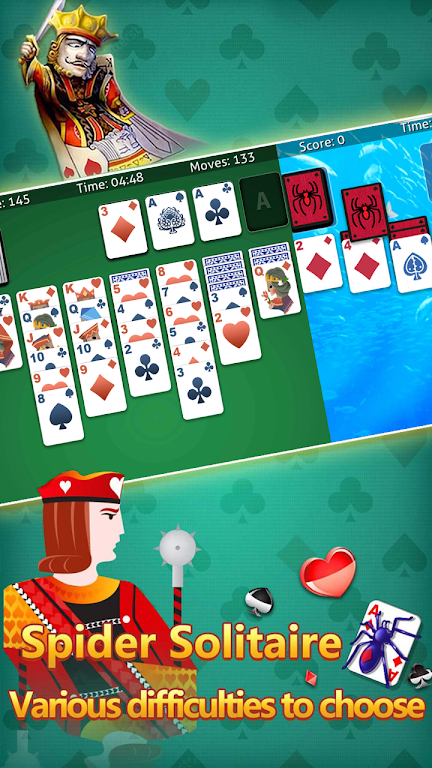 klondike solitaire :card shark Tangkapan skrin 0