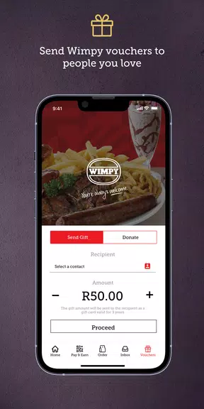 Wimpy Rewards App Captura de pantalla 1