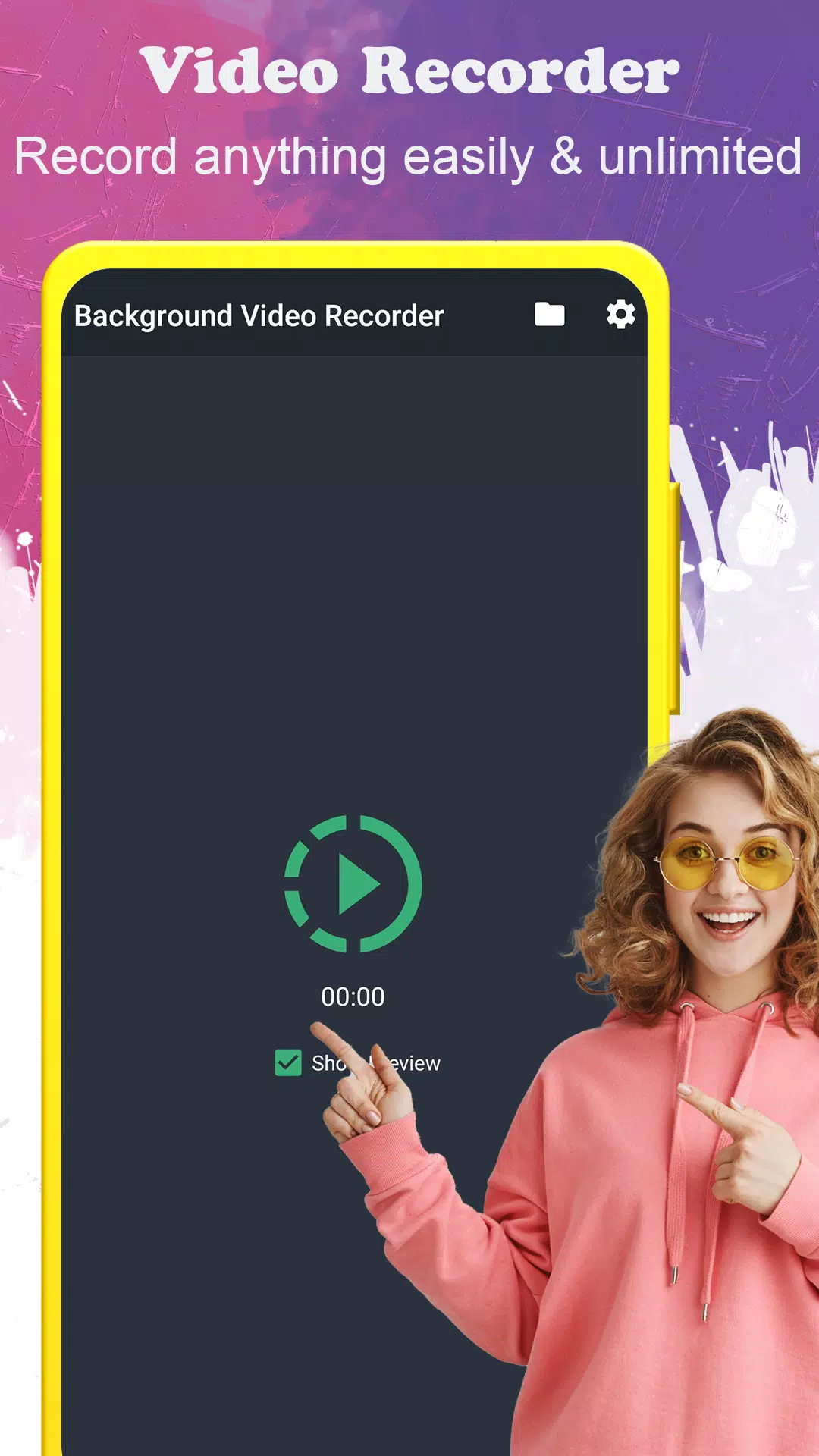 background video recorder Schermafbeelding 0