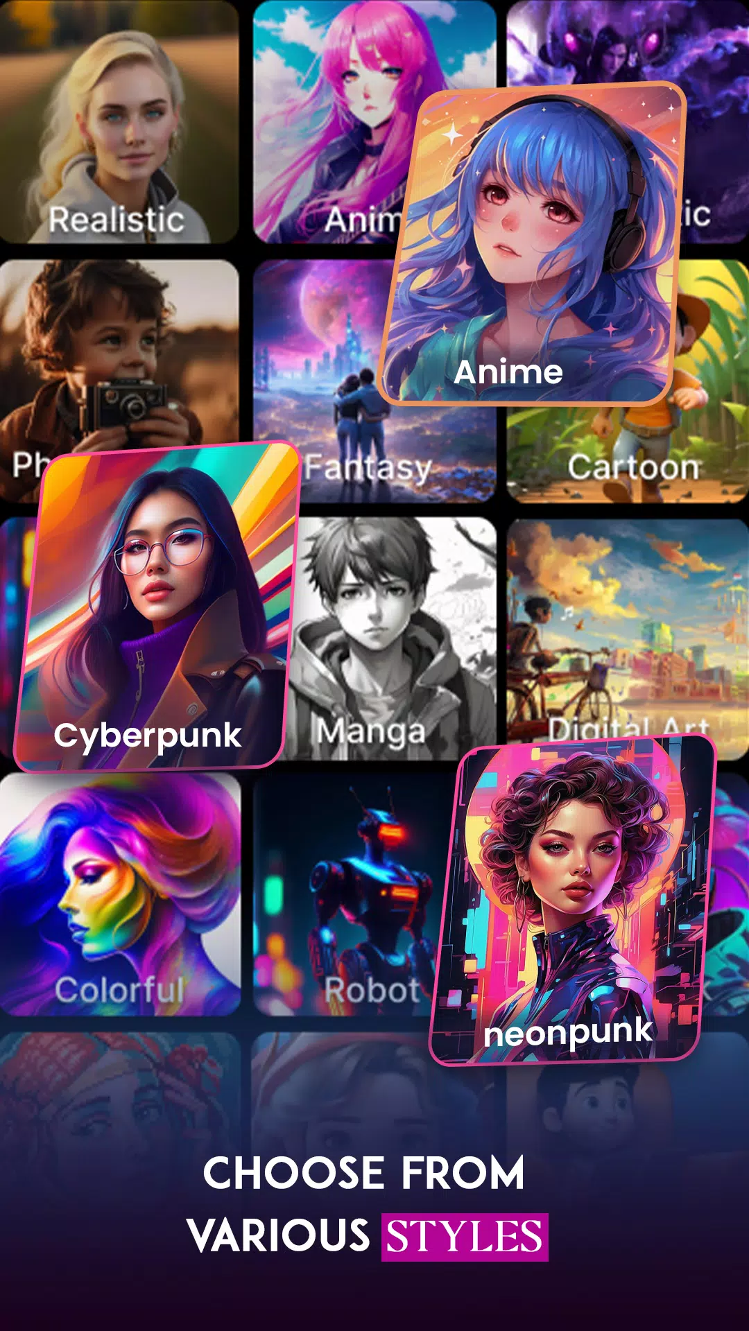 AI Art - AI Image Generator ဖန်သားပြင်ဓာတ်ပုံ 1