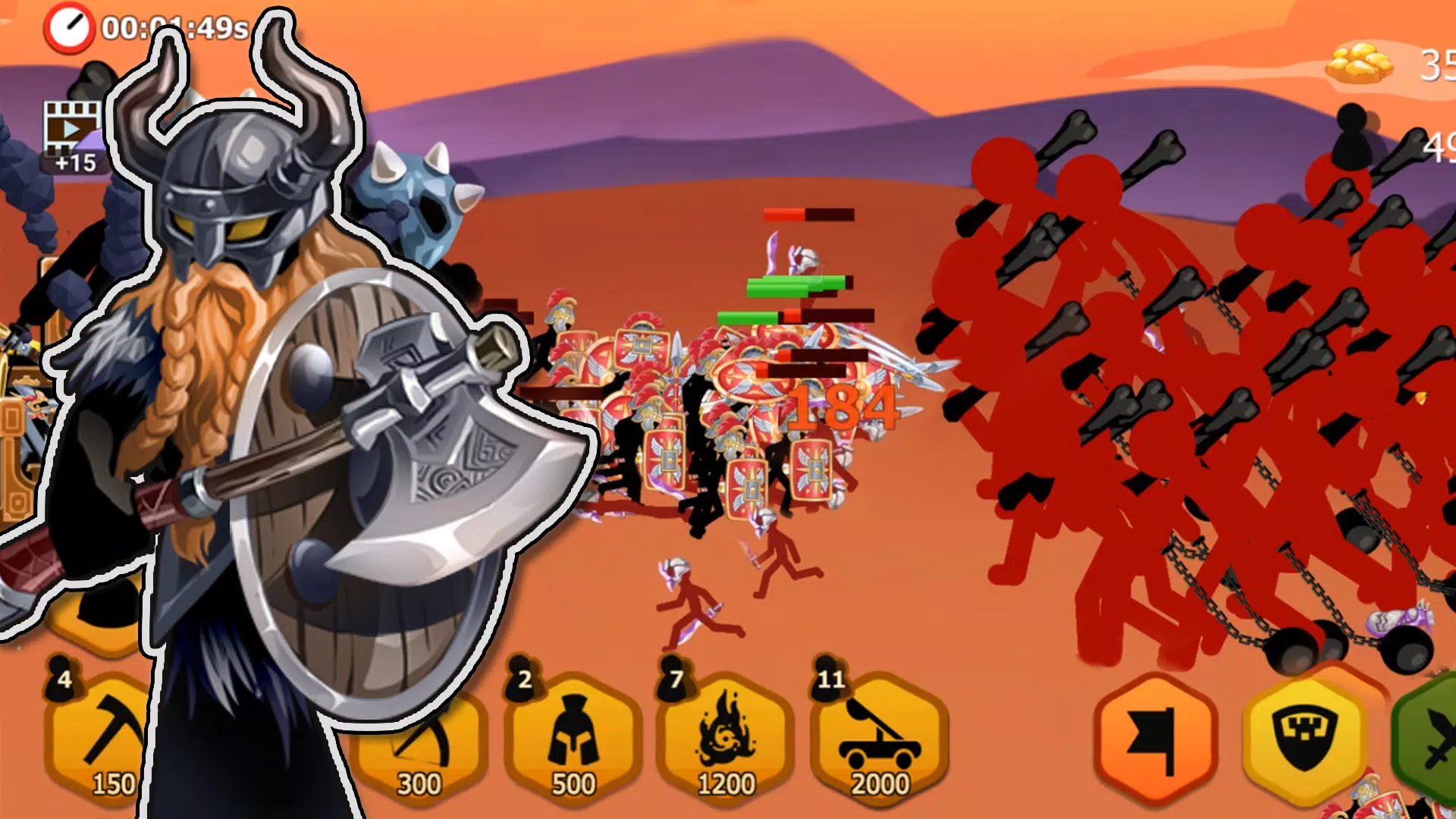 Stickman Battle 2 Ekran Görüntüsü 1