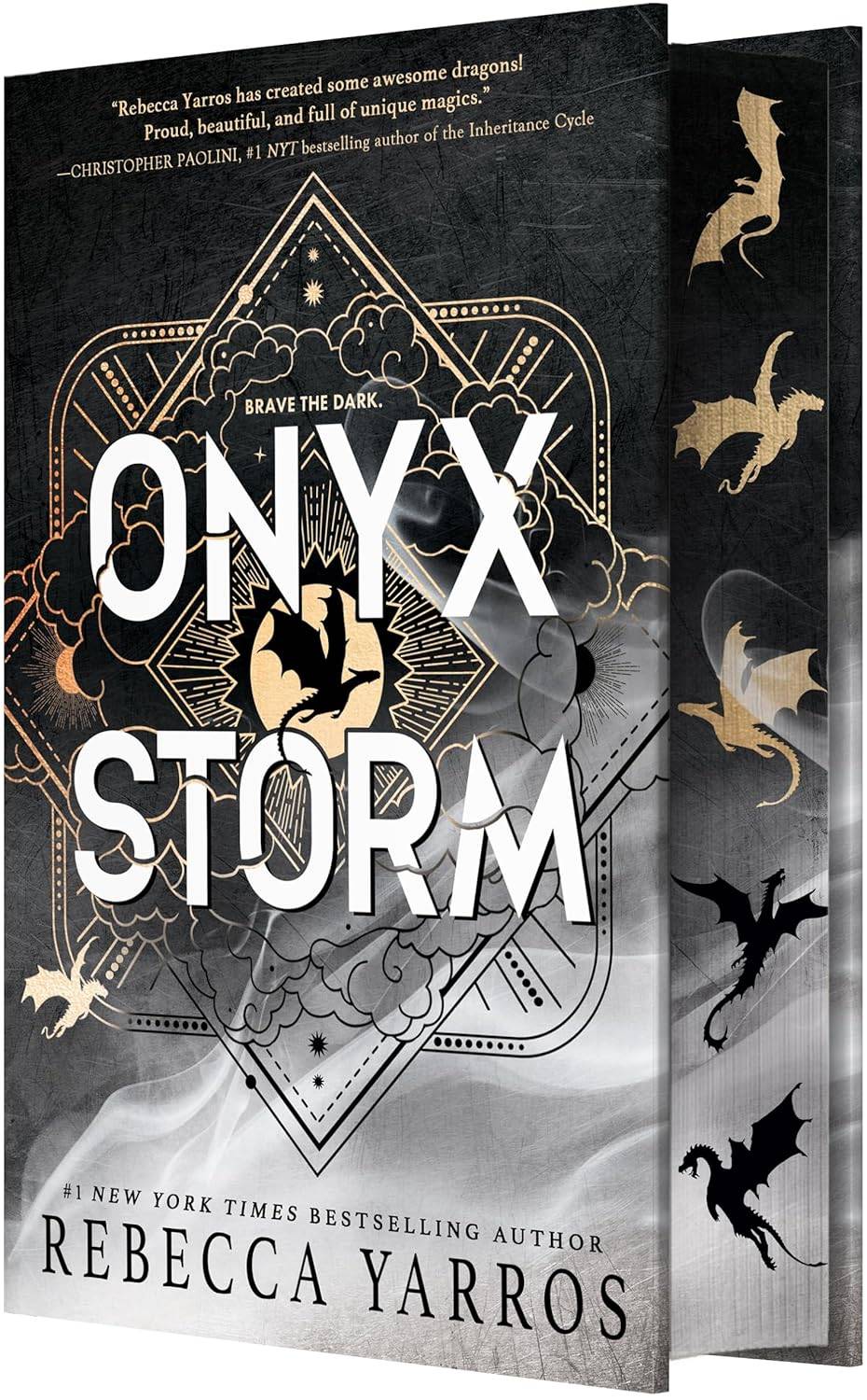 Onyx Storm Deluxe Edition Book Cover