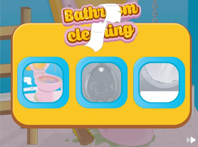 Girls bathroom cleaning games应用截图第1张