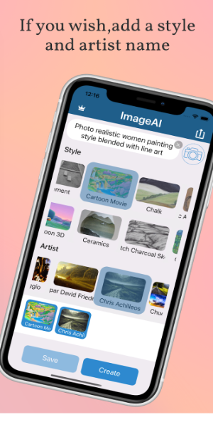 ImageAI - AI Art Generator Capture d'écran 1