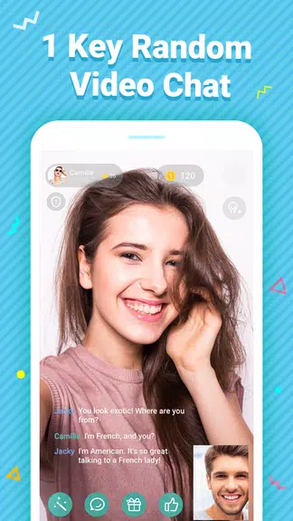 Meet – Talk to Strangers Using Random Video Chat ภาพหน้าจอ 2