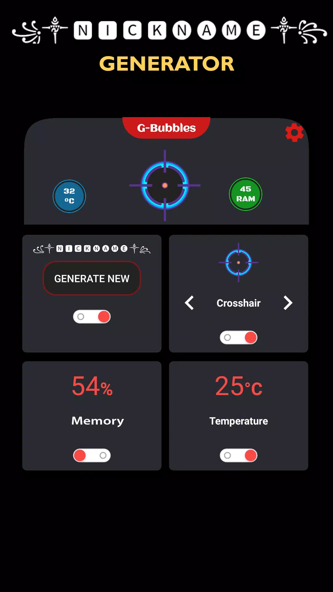 Crosshair & Nickname Generator Ekran Görüntüsü 0