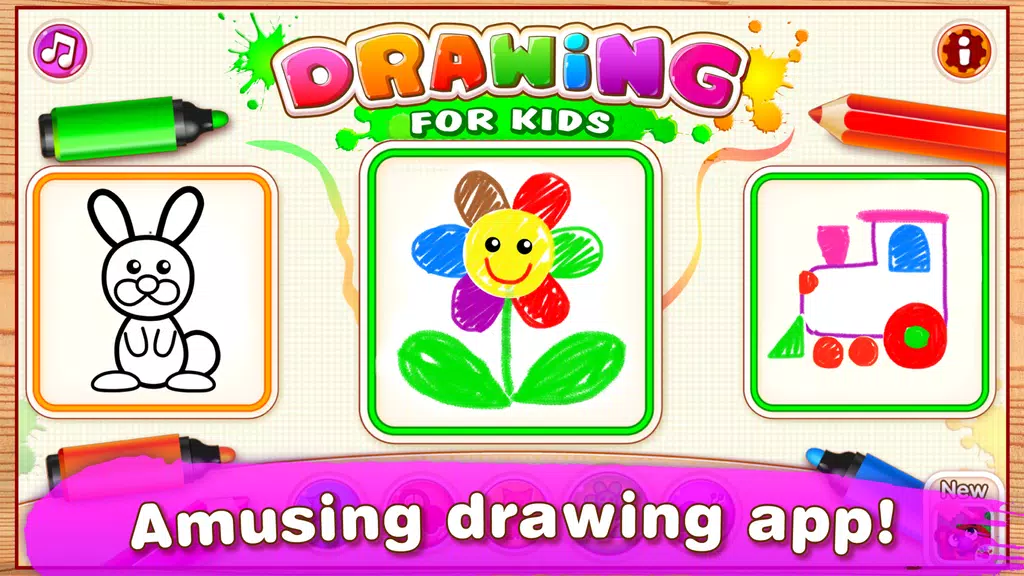 絵を描くゲーム! 塗り絵 子供! 幼児 ゲーム! スクリーンショット 0