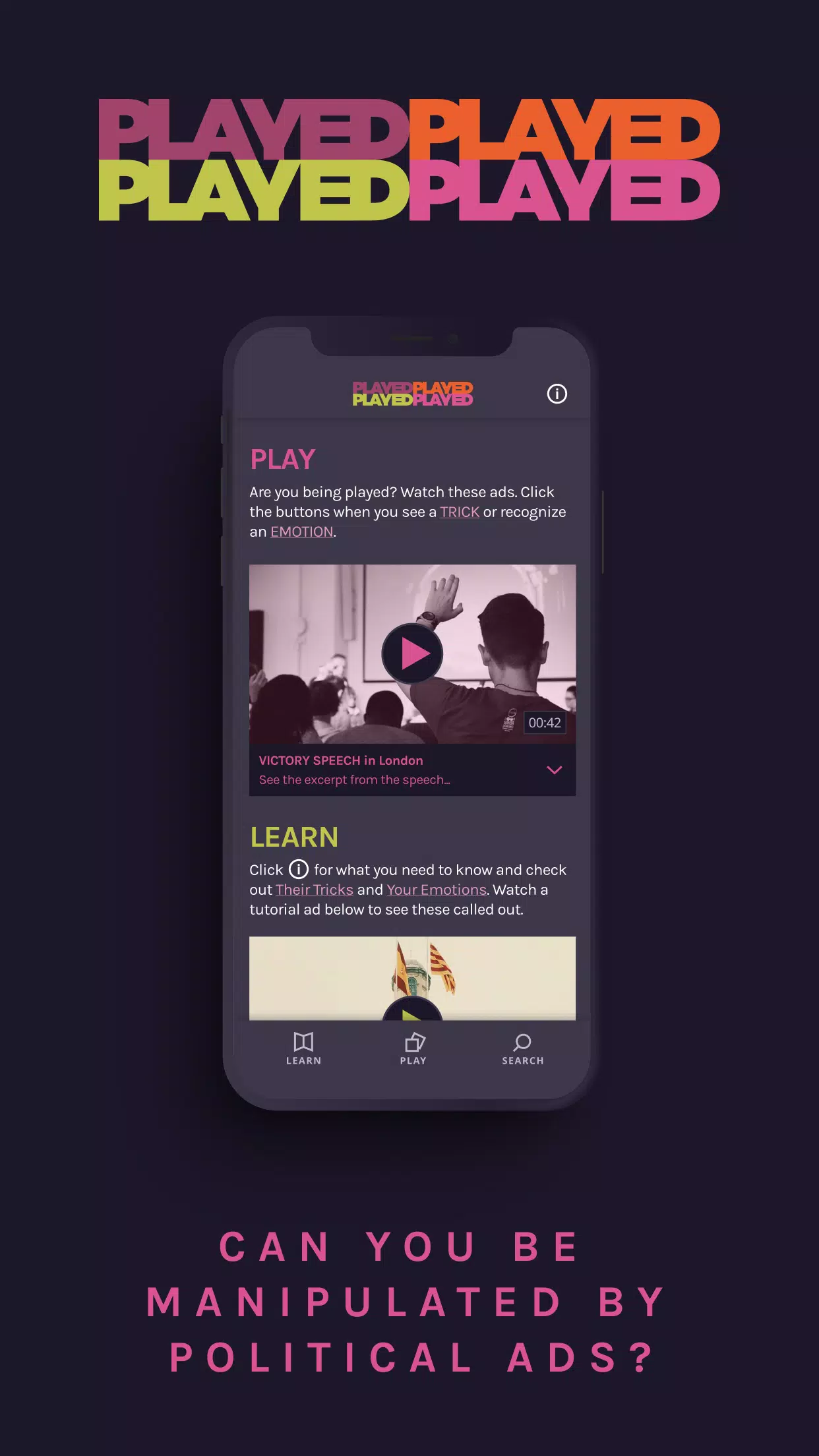 PLAYED: Play or Get Played ဖန်သားပြင်ဓာတ်ပုံ 0