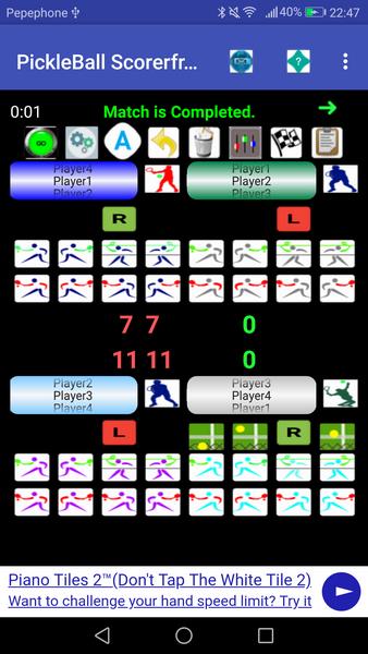 PickleBall Scorer plus online Radio, play music/vi Schermafbeelding 3