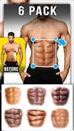 Man Abs Editor: Men Six pack,应用截图第1张