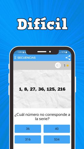 Secuencias numéricas 螢幕截圖 2