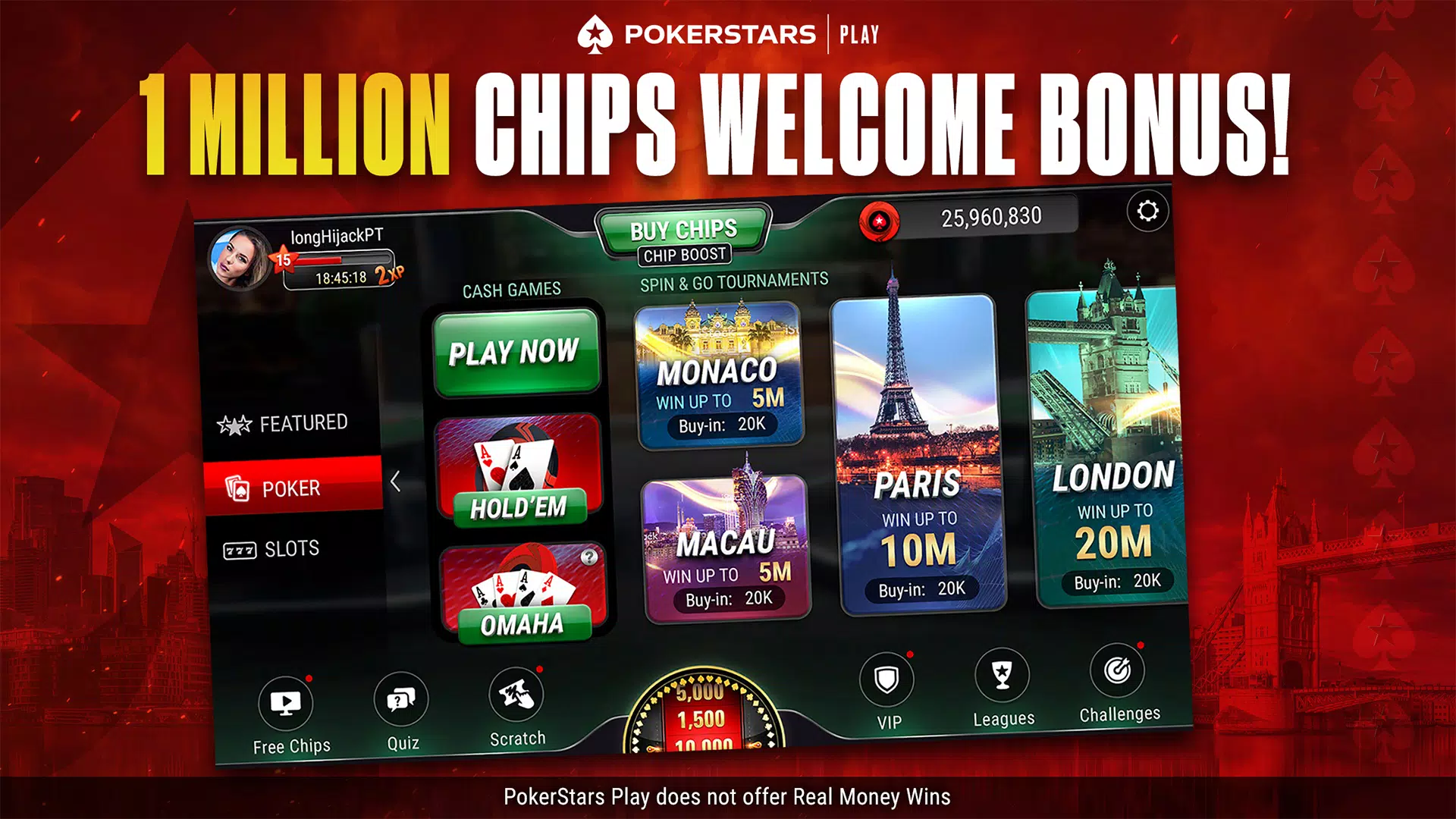 PokerStars Play স্ক্রিনশট 3
